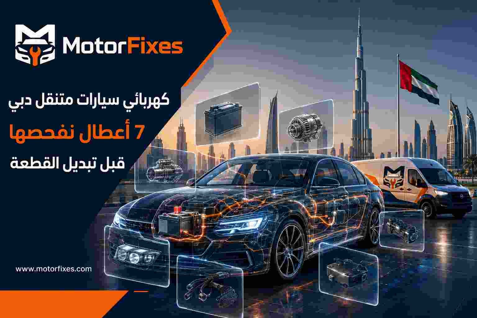 كهربائي سيارات متنقل دبي